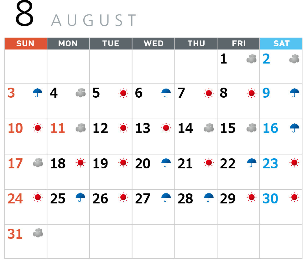 8月